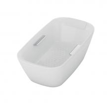 Toto ABF992X#01DCP - Neorest Freestanding Bathtub, Cotton, CP with Drain