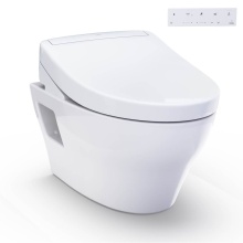 Toto CWT4283446CMFG#MS - WASHLET®+ EP Wall-Hung Elongated Toilet and WASHLET S5 Bidet Seat and DuoFit® In-Wall 0.
