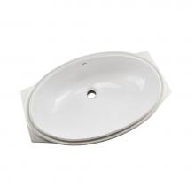 Toto LT1506G#01 - 24'' Oval Undermount Bathroom Sink with CEFIONTECT®, Cotton White