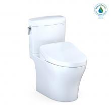 Toto MW4363046CEMFGN#01 - WASHLET®+ Aquia IV® Cube Two-Piece Elongated Dual Flush 1.28 and 0.9 GPF Toilet with S50