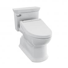 Toto MW9643084CEFG#01 - WASHLET®+ Soirée® Elongated 1.28 GPF Universal Height Toilet with C5 Bidet Seat, Co