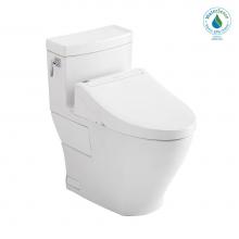 Toto MW6263084CEFG#01 - TOTO®WASHLET+® Aimes One-Piece Elongated 1.28 GPF Toilet and WASHLET C5 Bidet Seat, Cott