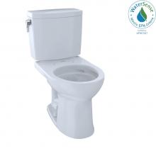 Toto CST453CUFG#01 - Drake® II 1G® Two-Piece Round 1.0 GPF Universal Height Toilet with CEFIONTECT, Cotton Wh