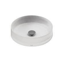 Toto LLT150#61 - Luminist™ Round Vessel Bathroom Sink, Frosted White