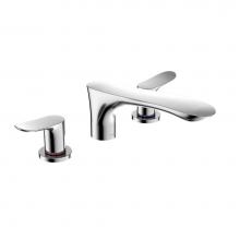 Toto TBG01201U#CP - GO Two-Handle Deck-Mount Roman Tub Filler Trim, Polished Chrome
