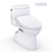 Toto MW6143446CEFG#01 - WASHLET+® Carlyle® II One-Piece Elongated 1.28 GPF Toilet and WASHLET+® S5 Bidet Se