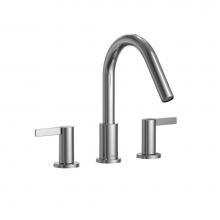 Toto TBG11201UA#CP - GF Two Lever Handle Deck-Mount Roman Tub Filler Trim, Polished Chrome
