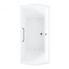 Toto ABR789T#01YBN - Acrylic Airbath Clayton 6636 Cotton Bn Grab Bar L Blower