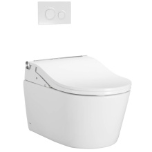 Toto CWT4474547CMFGA#MS - WASHLET®+ RP Wall-Hung D-Shape Toilet with RW Bidet Seat and DuoFit® In-Wall 1.28 and 0.