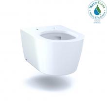 Toto CT447CFG#01 - RP Wall-Hung Contemporary D-Shape Dual Flush 1.28 and 0.9 GPF Toilet with CEFIONTECT®, Cotton