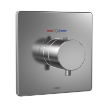 Toto TBV02401U#CP - Square Thermostatic Mixing Valve Shower Trim, Polished Chrome