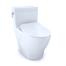 Toto MS626234CEFG#01 - Aimes® One-Piece Elongated 1.28 GPF Toilet with CEFIONTECT® and SoftClose® Seat, WA