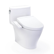 Toto MW6423346CEFG#01 - WASHLET®+ Nexus® One-Piece Elongated 1.28 GPF Toilet and WASHLET S2 Bidet Seat, Cotton W