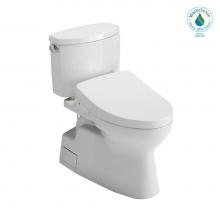 Toto MW4743046CEFGA#01 - WASHLET+® Vespin® II Two-Piece Elongated 1.28 GPF Toilet with Auto Flush WASHLET+®