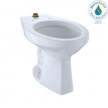Toto CT705ULN#01 - Elongated Floor-Mounted Flushometer ADA Compliant Toilet Bowl with Top Spud, Cotton White