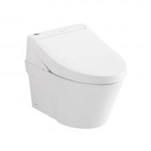 Toto CWT4263084CMFG#MS - WASHLET®+ AP Wall-Hung Elongated Toilet and WASHLET C5 and DuoFit® In-Wall 0.9 and 1.28