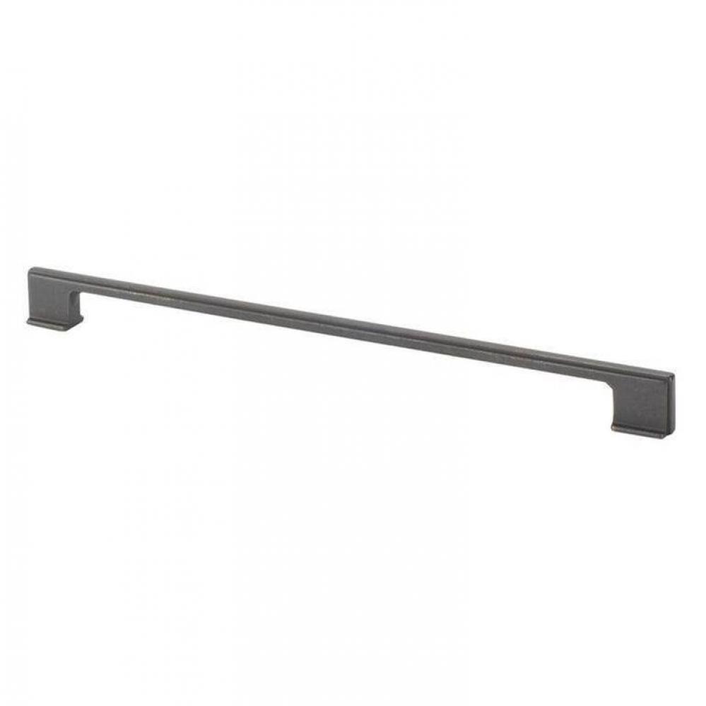 Thin Square Cabinet Pull Handle Dark Bronze 320mm