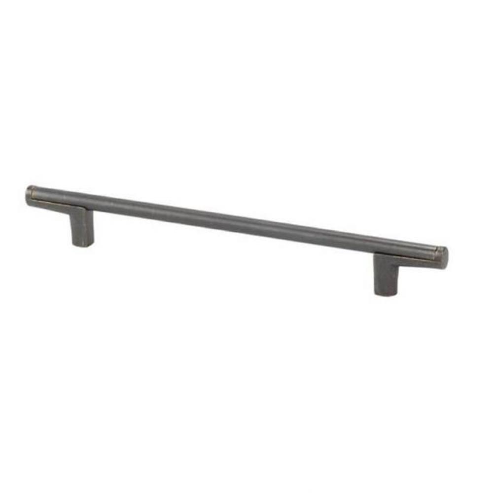 Thin Round Bar Cabinet Pull Handle Dark Bronze 160mm