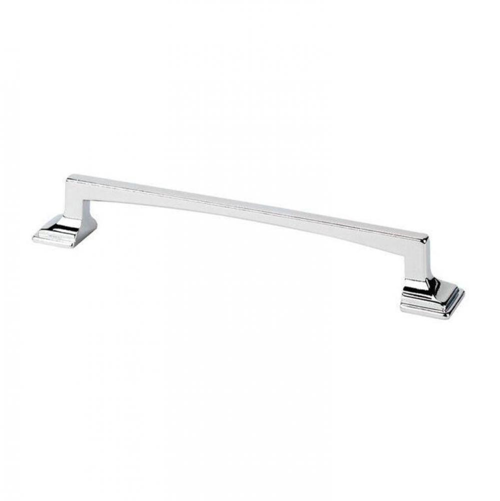 Thin Square Transitional Cabinet Pull Bright Chrome 128mm