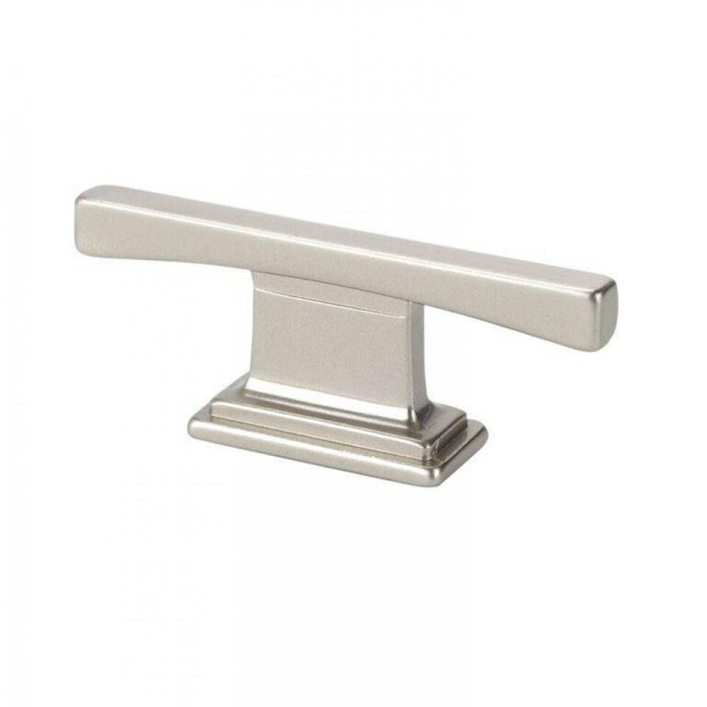 Thin Square Transitional T Cabinet Pull Satin Nickel 16mm