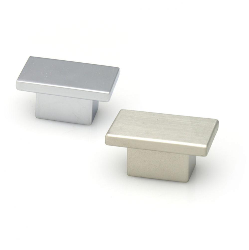 Small Rectangular Knob 44mm..Bright Chrome