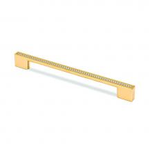 Topex M3805.160192ORZSWA - Rectangular Pull Gold With Swarovski Crystals