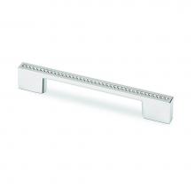 Topex M3805.96128CRLSWA - Rectangular Pull Chrome With Swarovski Crystals