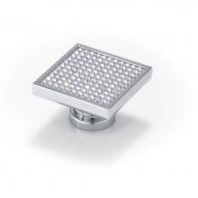 Topex P2080CRLSWA - Large Square With Round Swarovski Crystals, Bright Chrome
