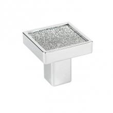 Topex P2904CRLSIL - Small Square Sparkling Swarovski Bright Chrome