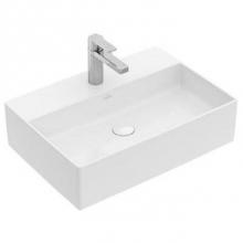 Villeroy and Boch 4A07U601 - Memento 2.0 Surface-mounted washbasin 23 5/8'' x 16 1/2'' (600 x 420 mm) singl