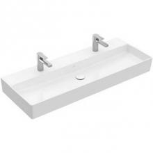 Villeroy and Boch 4A22UT01 - Memento 2.0 Washbasin 47 1/4'' x 18 1/2'' (1200 x 470 mm) ground 2 single hole