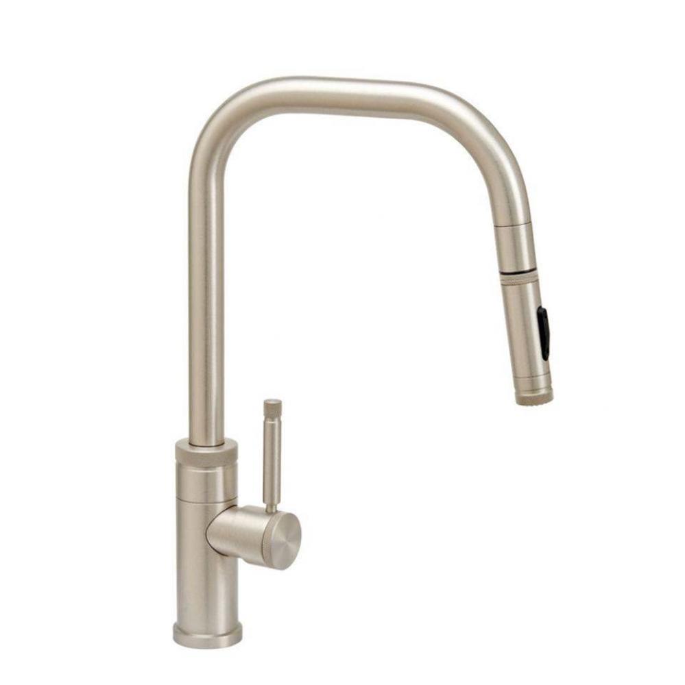 Waterstone Fulton Industrial PLP Pulldown Faucet - Angled Spout - Toggle Sprayer