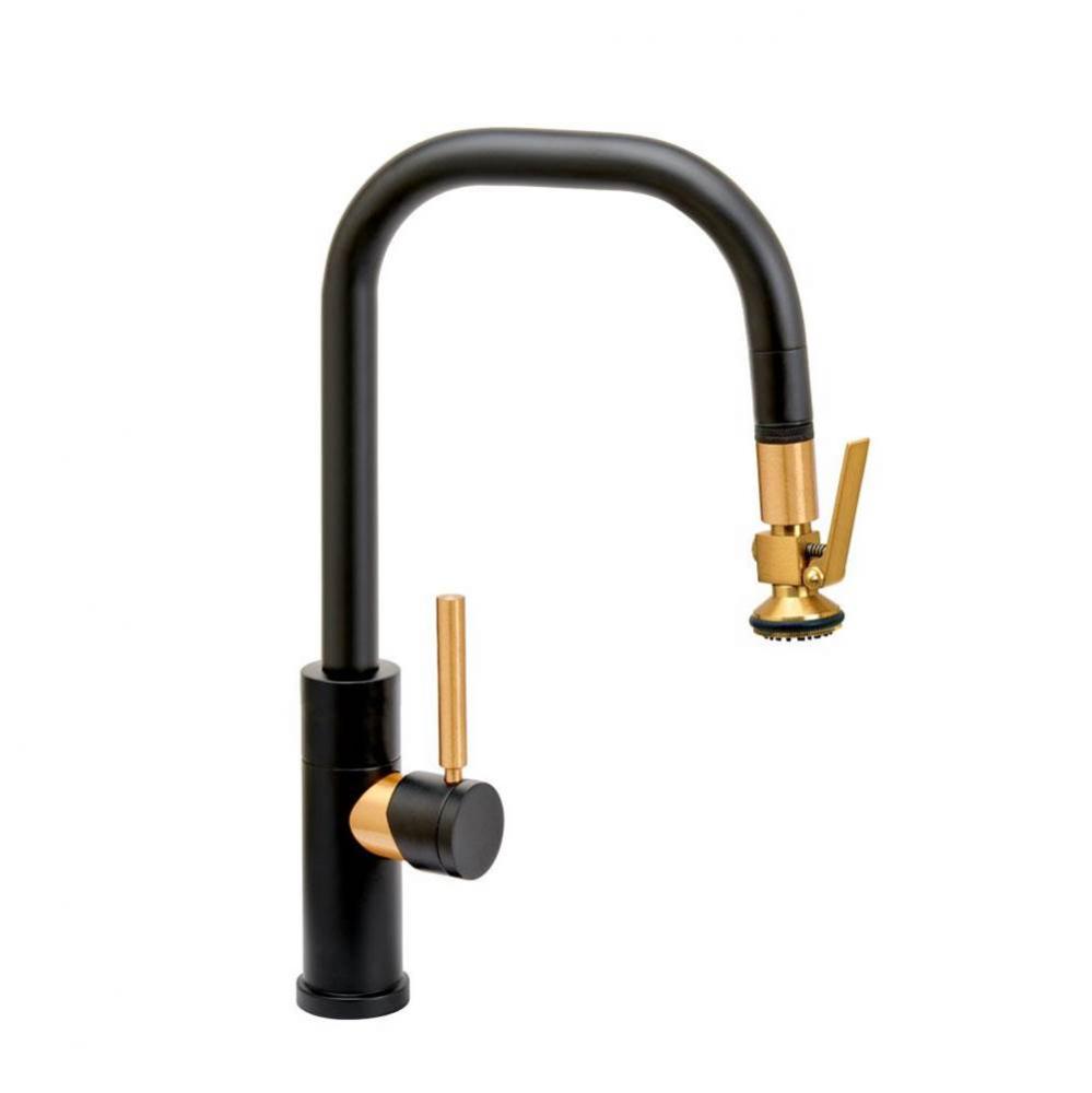 Waterstone Fulton Modern Prep Size PLP Pulldown Faucet - Angle Spout - Toggle Sprayer