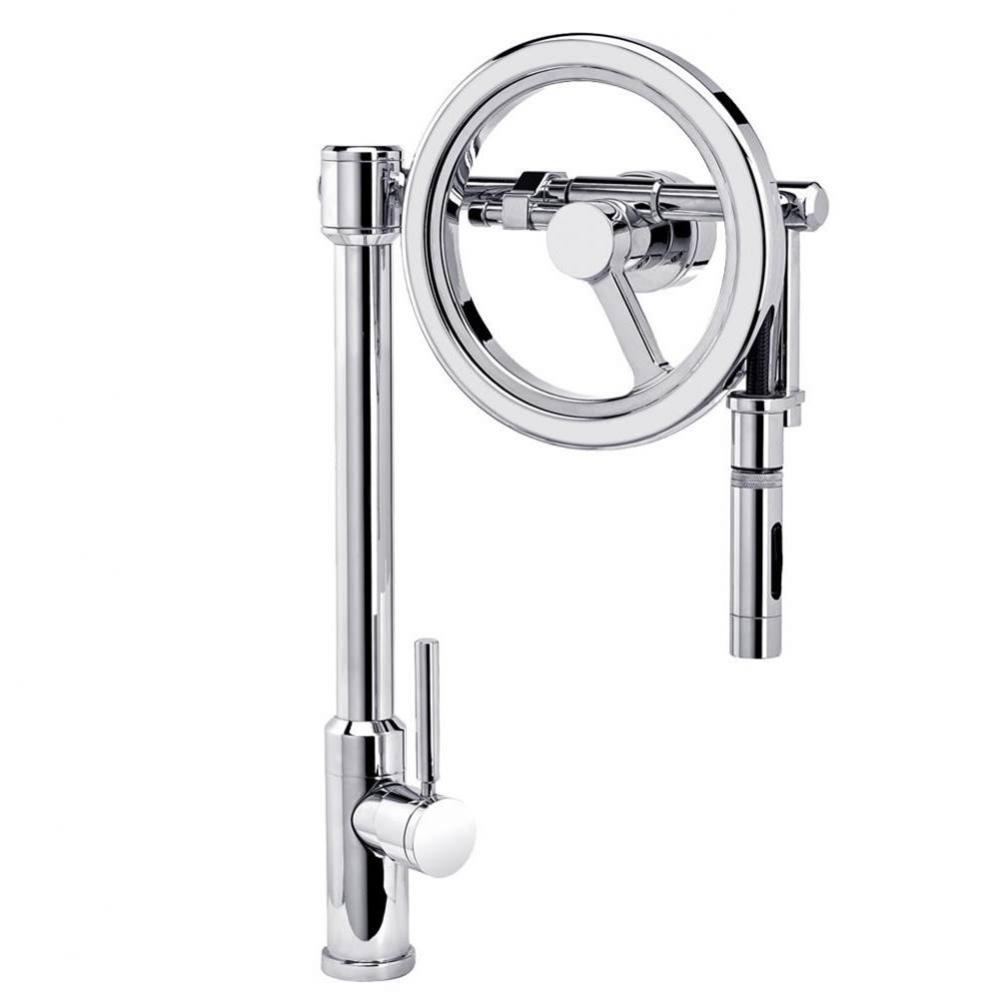 Waterstone Endeavor Wheel Pulldown Faucet - Toggle Sprayer