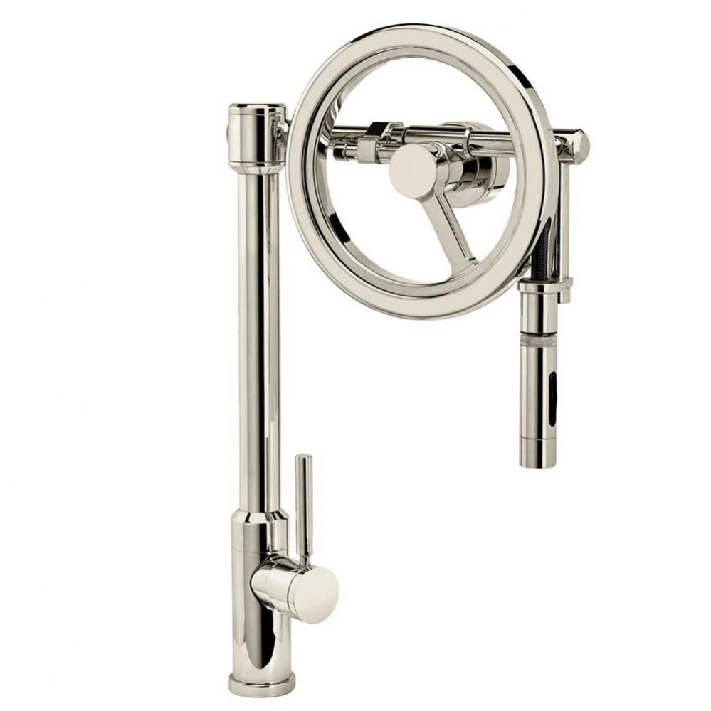 Waterstone Endeavor Wheel Pulldown Faucet - Toggle Sprayer