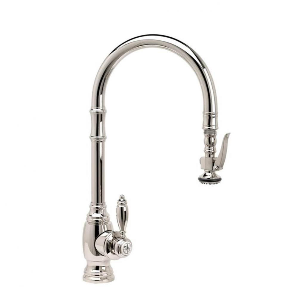 Waterstone Traditional Prep Size PLP Pulldown Faucet - Angled Spout