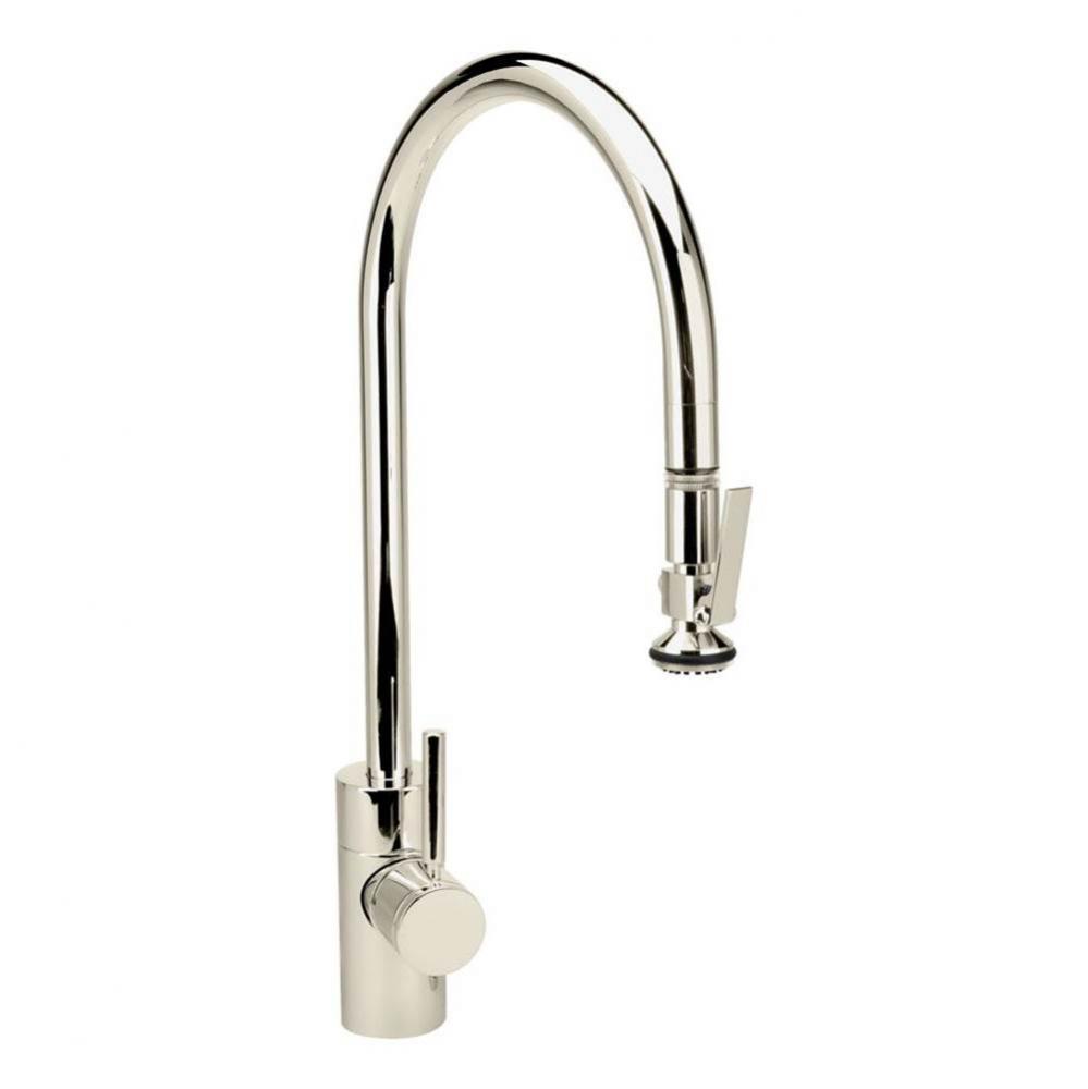 Waterstone Contemporary Extended Reach PLP Pulldown Faucet - Lever Sprayer