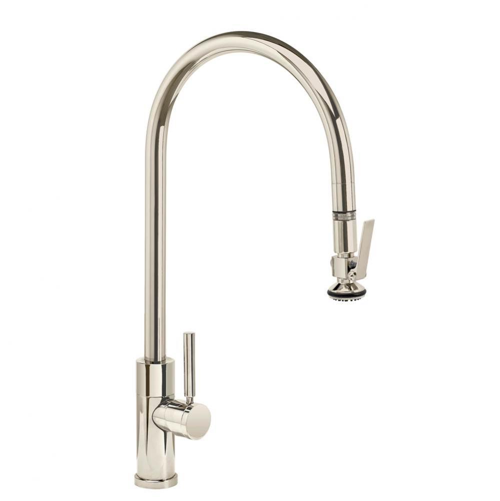 Waterstone Modern Extended Reach PLP Pulldown Faucet - Lever Sprayer