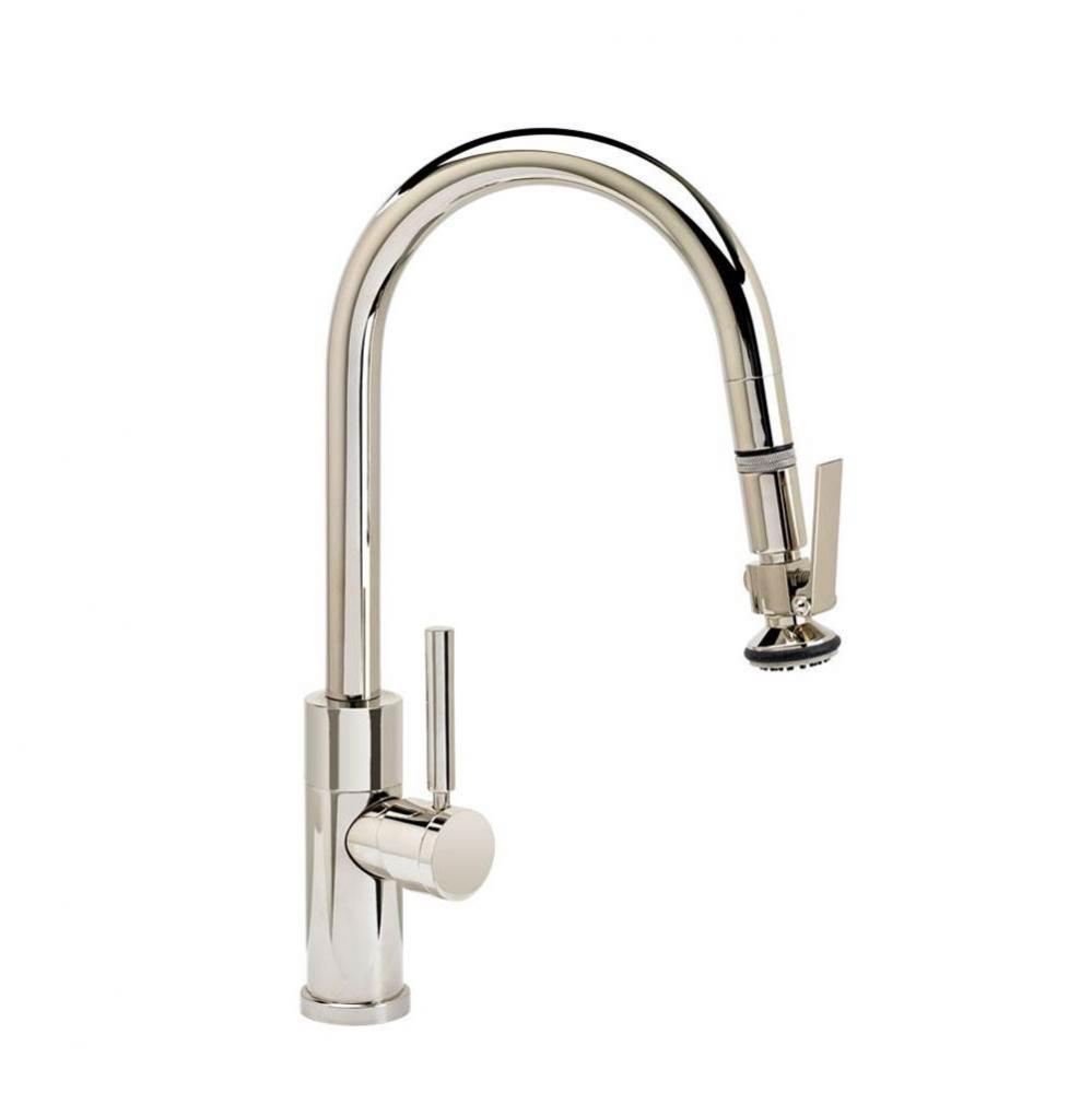 Waterstone Modern Prep Size PLP Pulldown Faucet - Lever Sprayer - Angled Spout