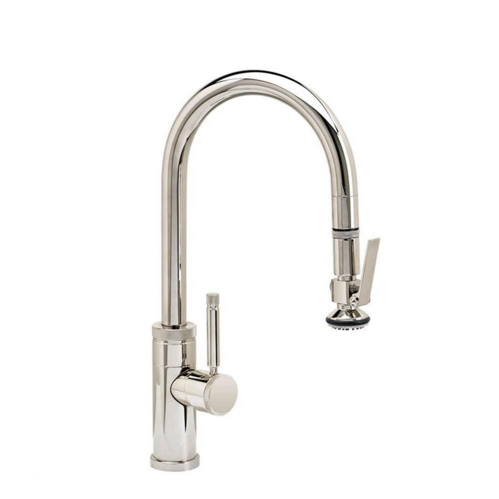 Waterstone Industrial Prep Size PLP Pulldown Faucet - Lever Sprayer