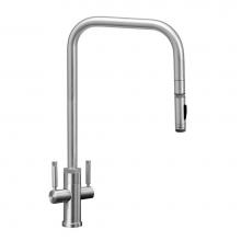 Waterstone 10202-UPB - Fulton Industrial Extended Reach 2 Handle Plp Faucet - Toggle Sprayer