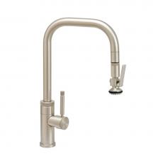 Waterstone 10260-CH - Waterstone Fulton Industrial PLP Pulldown Faucet - Lever Sprayer