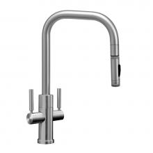 Waterstone 10312-UPB - Fulton Modern 2 Handle Plp Pulldown Faucet - Toggle Sprayer