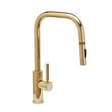 Waterstone 10320-PN - Waterstone Fulton Modern PLP Pulldown Faucet - Angled Spout - Toggle Sprayer