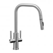Waterstone 10322-UPB - Fulton Modern 2 Handle Plp Pulldown Faucet - Angled Spout - Toggle Sprayer