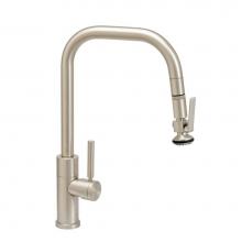 Waterstone 10370-CH - Waterstone Fulton Modern PLP Pulldown Faucet - Angled Spout - Toggle Sprayer