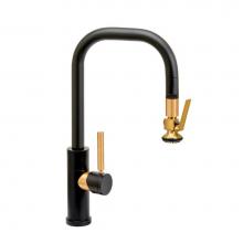 Waterstone 10380-CH - Waterstone Fulton Modern Prep Size PLP Pulldown Faucet - Toggle Sprayer