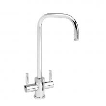 Waterstone 1655-CH - Waterstone Industrial Bar Faucet - 2 Bend U-Spout
