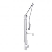 Waterstone 3700-CH - Waterstone Contemporary Gantry Pulldown Faucet - Straight Spout