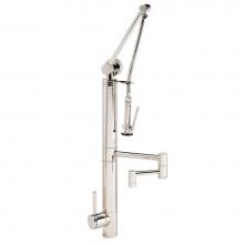 Waterstone 3710-12-CH - Waterstone Contemporary Gantry Pulldown Faucet - 12'' Articulated Spout